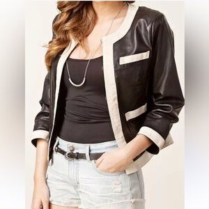 Yvonne le Marie Leather jacket petite